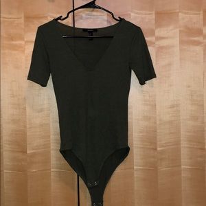 Forever 21 army green body suit
